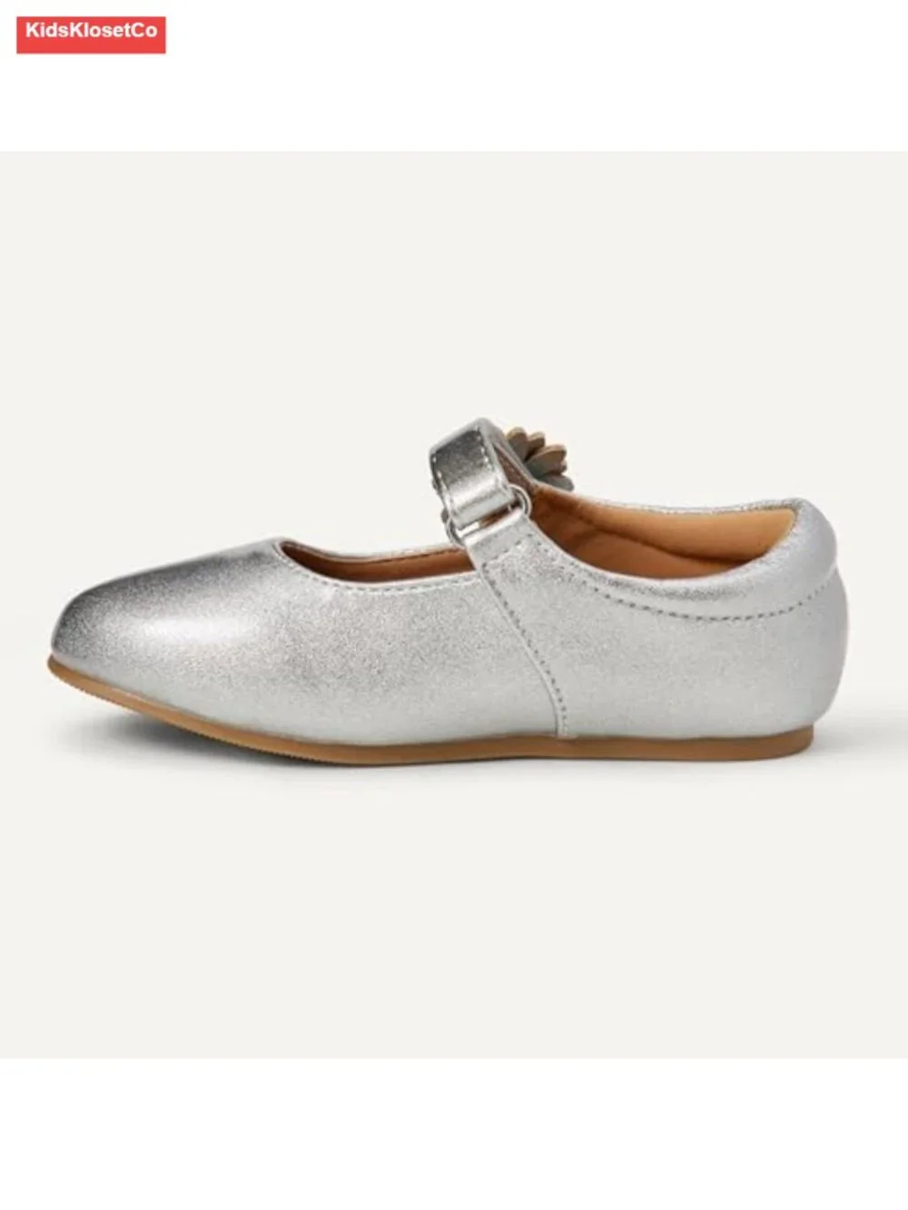 Toddler Girls Mary Jane Flats with Faux Patent Leather